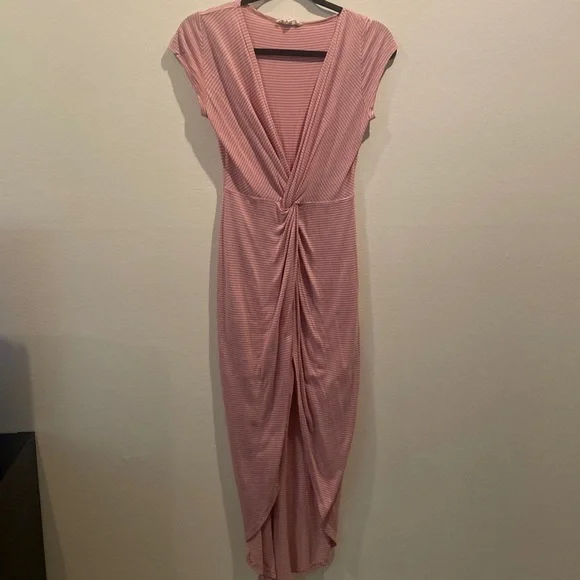 Rolla Coster | Dresses | Soft Pink Highlow Fitted Dress | Poshmark